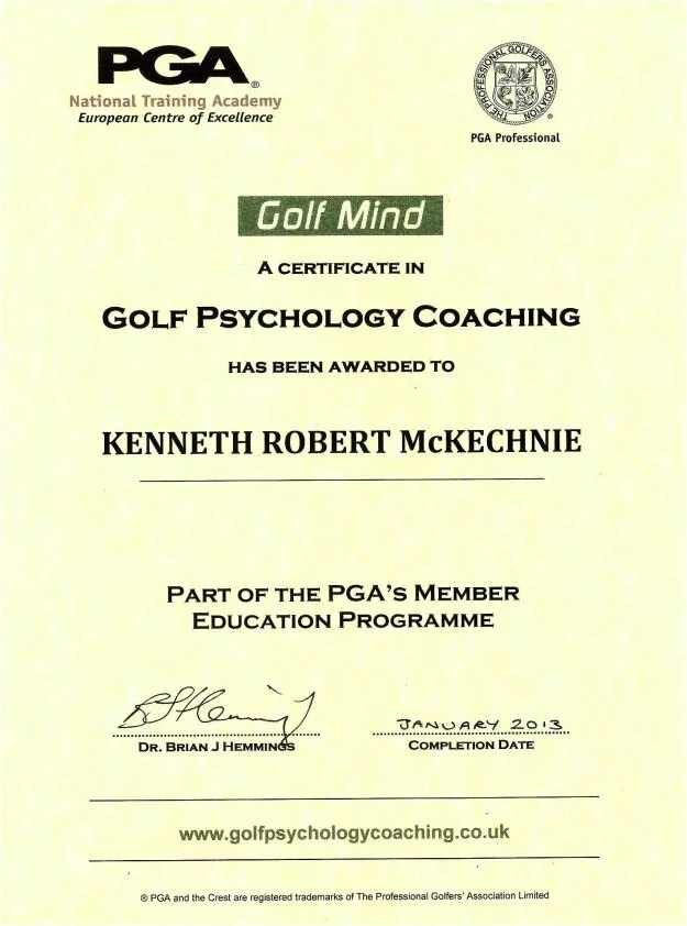 Golf Psychology Coaching